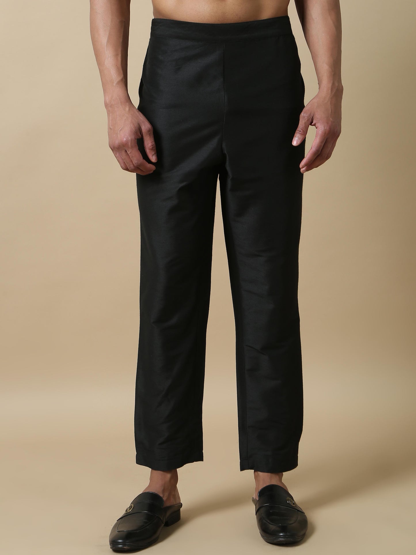 black kurta pant for man