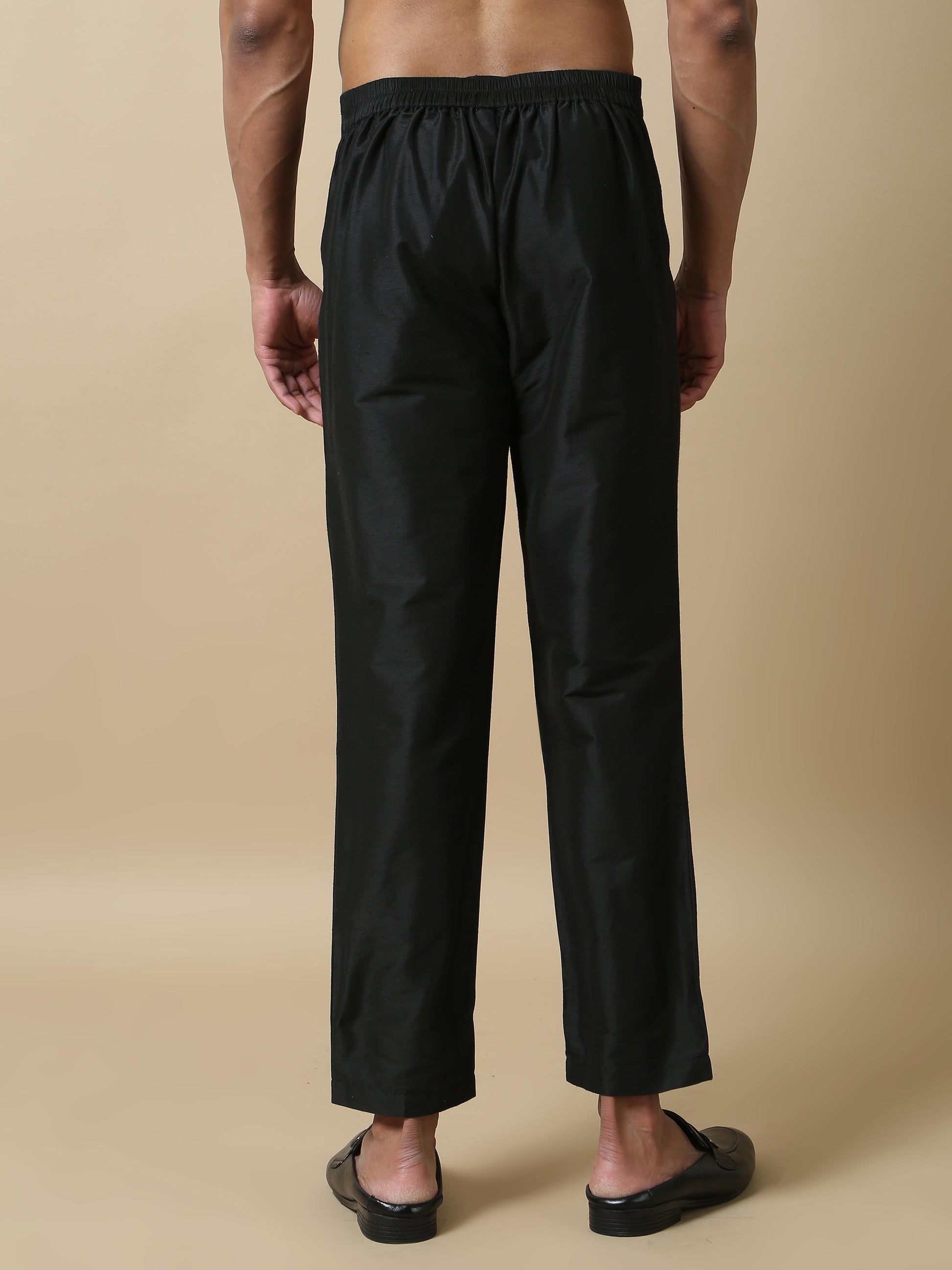 black kurta pant for man