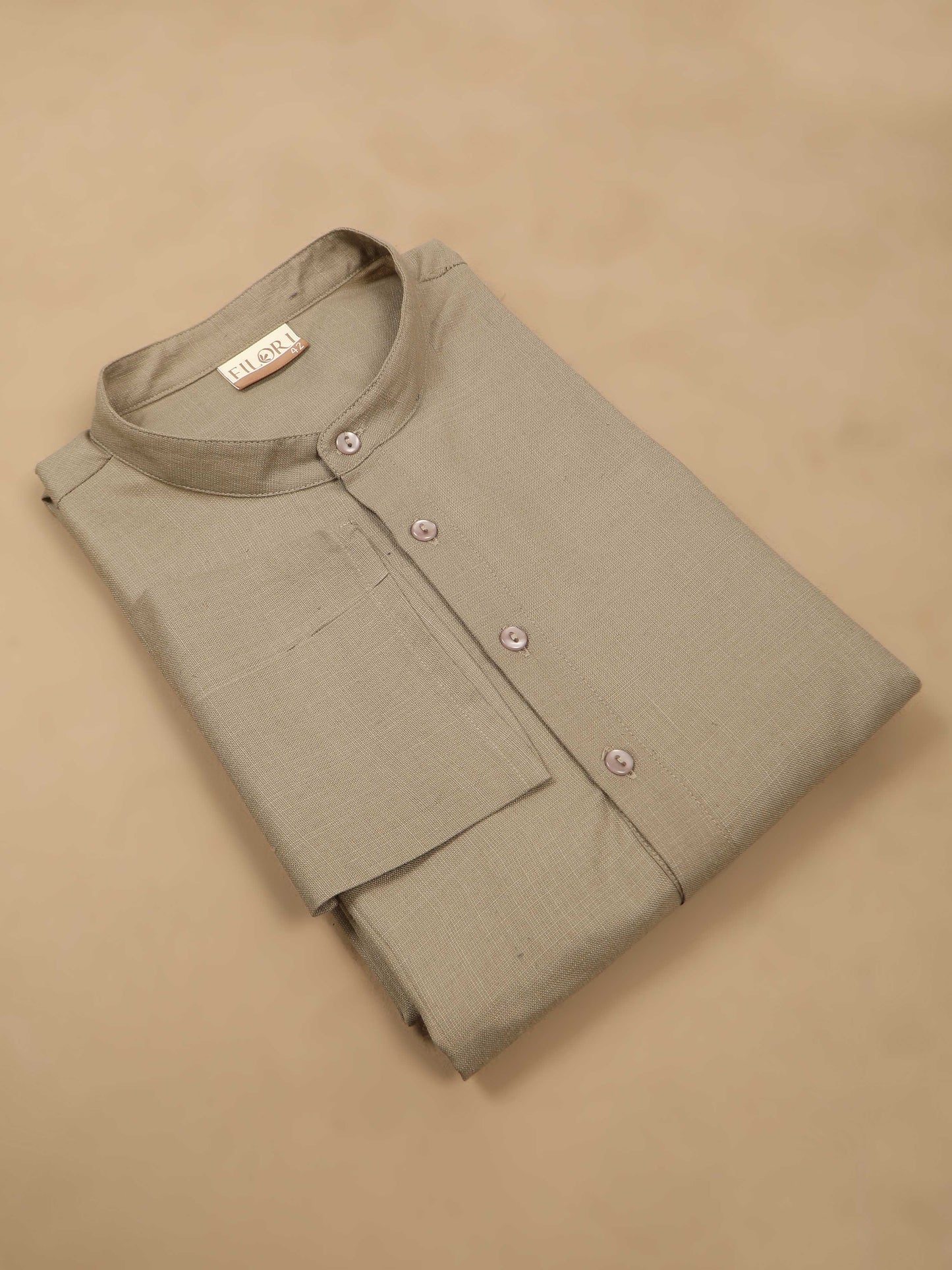 Cement Grey mens long kurta designs