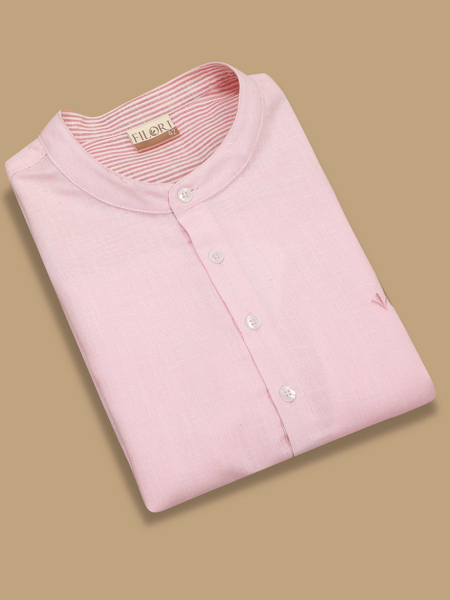 Baby Pink Short kurta For Men