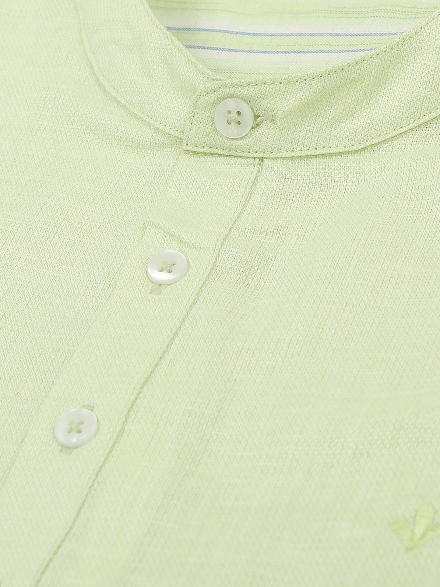 Pista Green half kurta for men