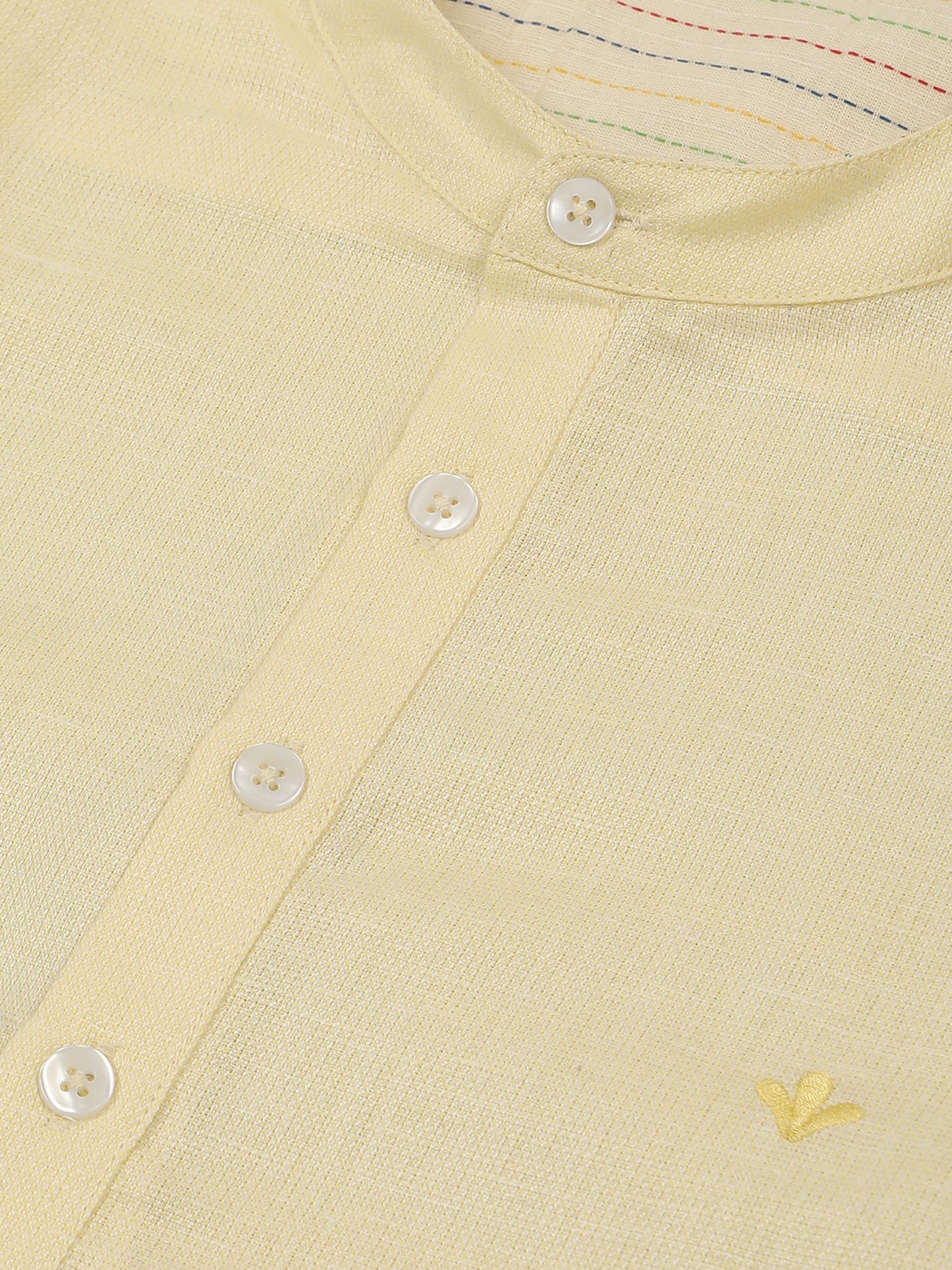 Cream Short Kurta for Men