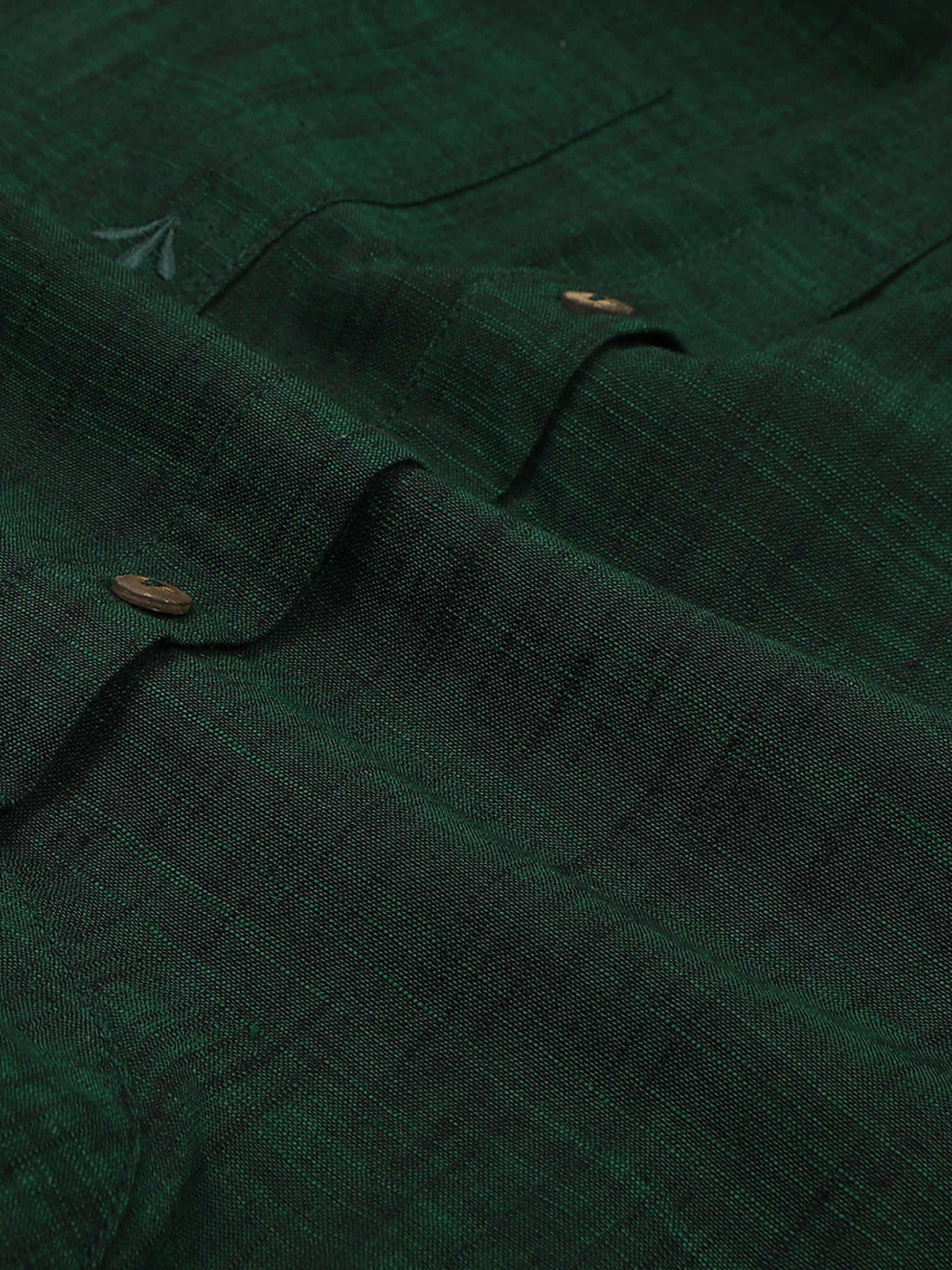 Fern Green Short Kurta for Men