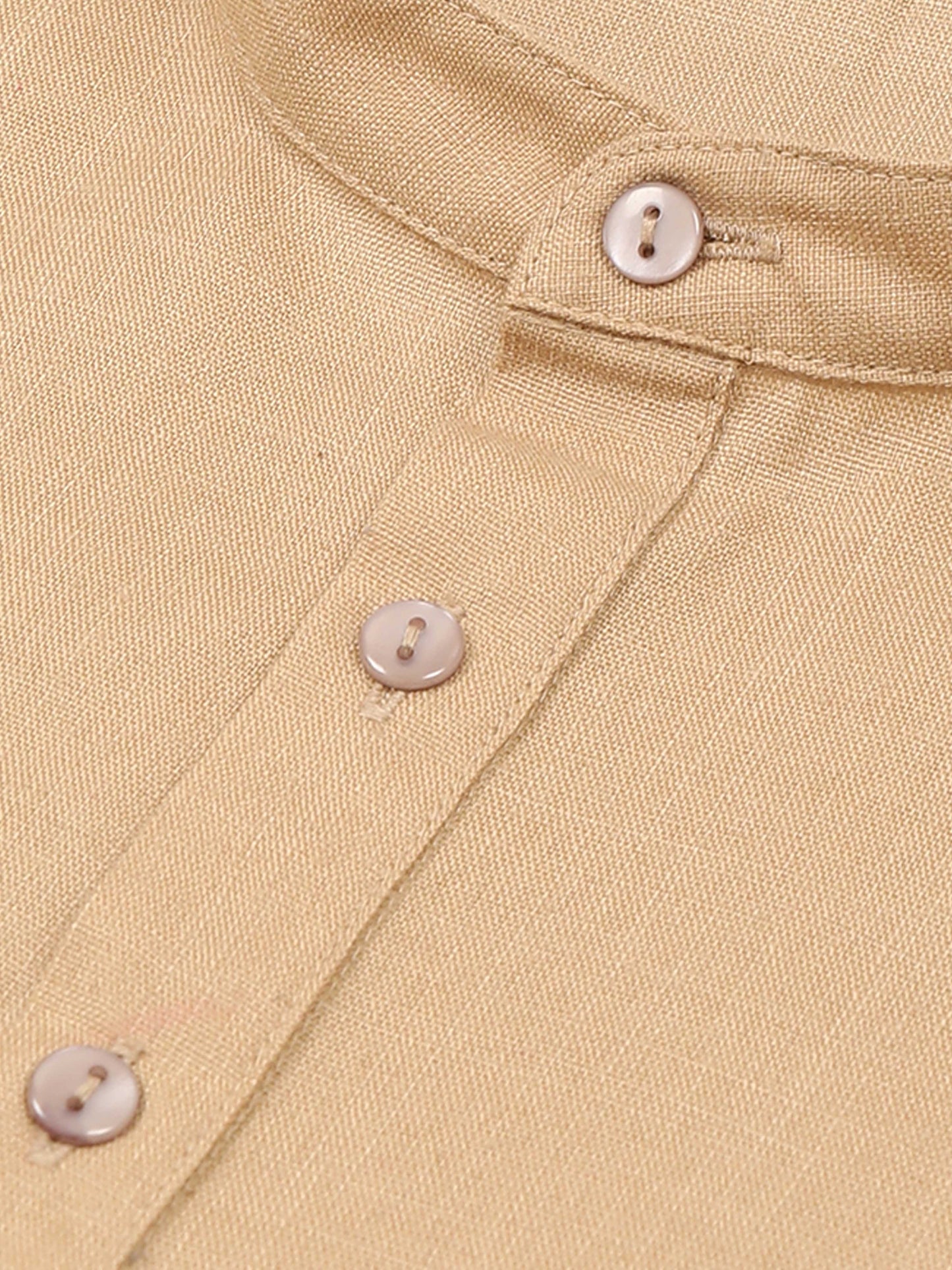 Beige Short Kurta Full Sleeve