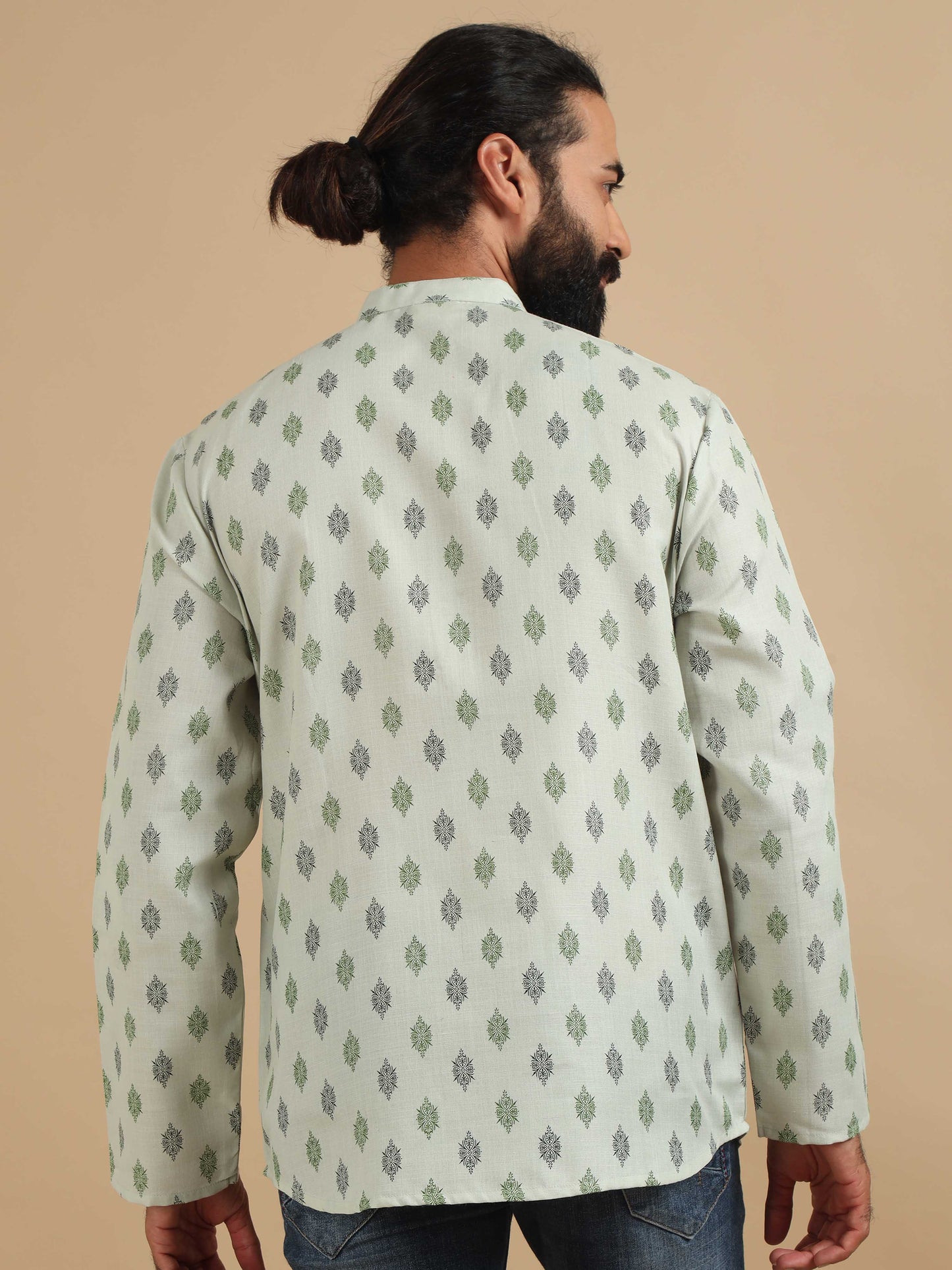 Pista Green latest kurta design for men