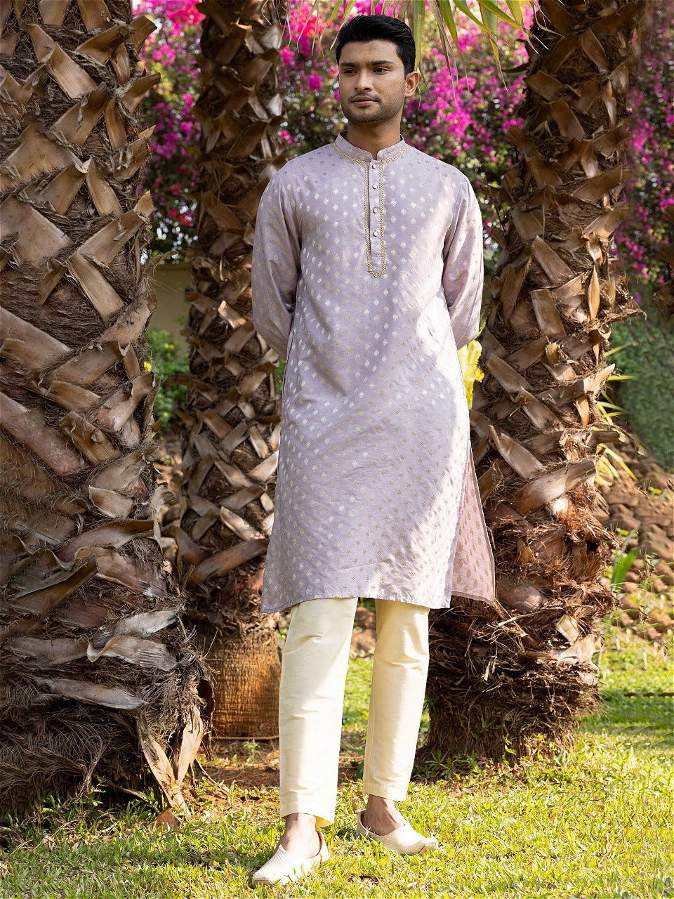 Lavender long kurta designs for mens